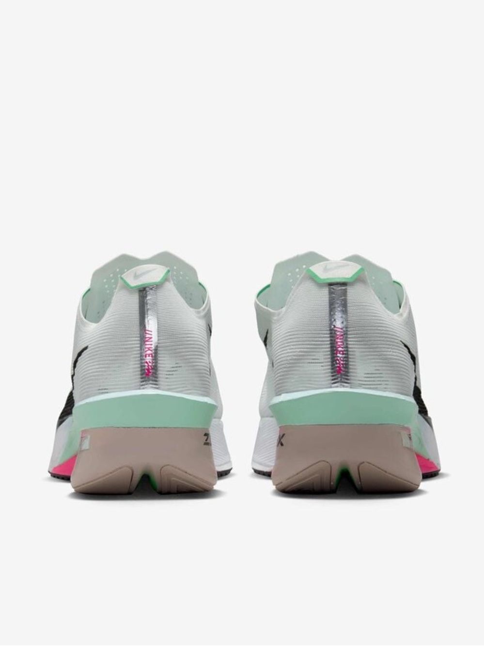 Nike Men’s Sneakers - White with Mint & Pink Accents